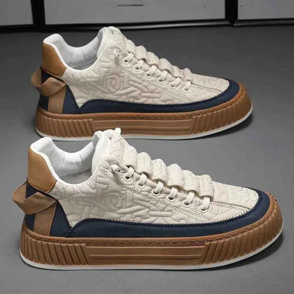 Men Sneakers Fashion Trend Luxury Brand Casual Flat Shoes Vulcanize Shoe Male Outdoors Non-slip wear-resistant Hiking Shoes 2023