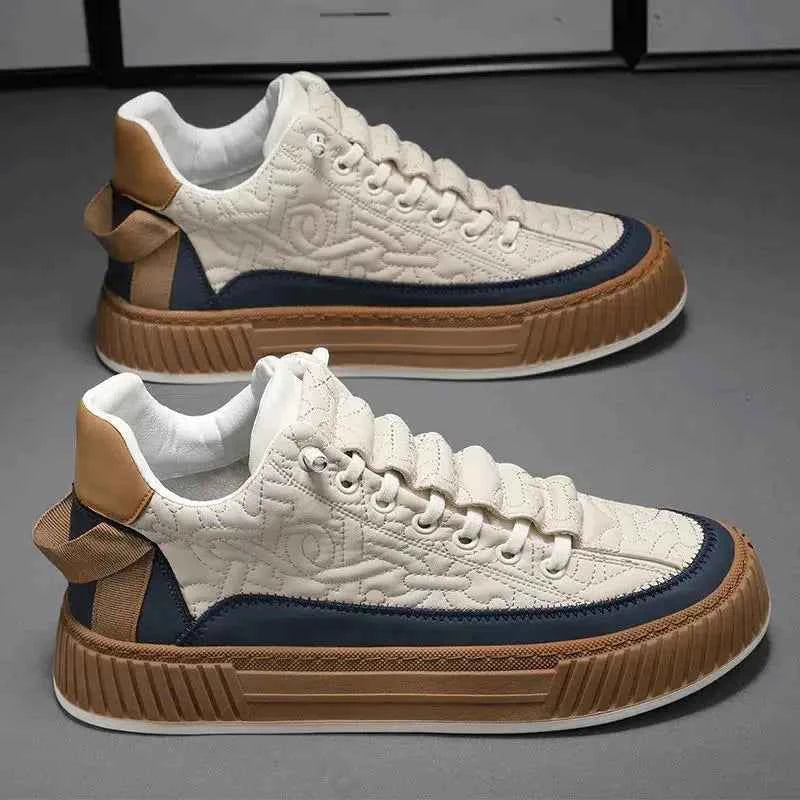 Men Sneakers Fashion Trend Luxury Brand Casual Flat Shoes Vulcanize Shoe Male Outdoors Non-slip wear-resistant Hiking Shoes 2023