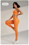 Yoga Clothing Set Women's High Waisted Leggings and Top Two Piece Seamless Fitness Exercise Clothing Fitness Workout Underwear - Mein Shop