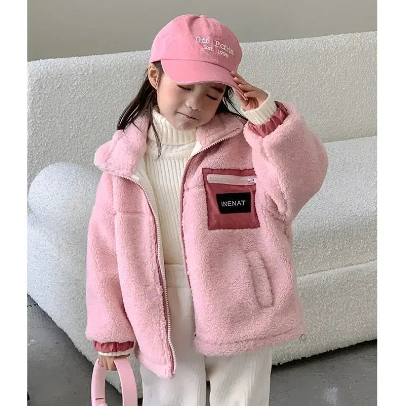Family Thick Mother Children Suit Warm Winter Korean Fashion Women Daughter Son Matching Coat Baby Clothes  Zipper Sets Jacket - Mein Shop