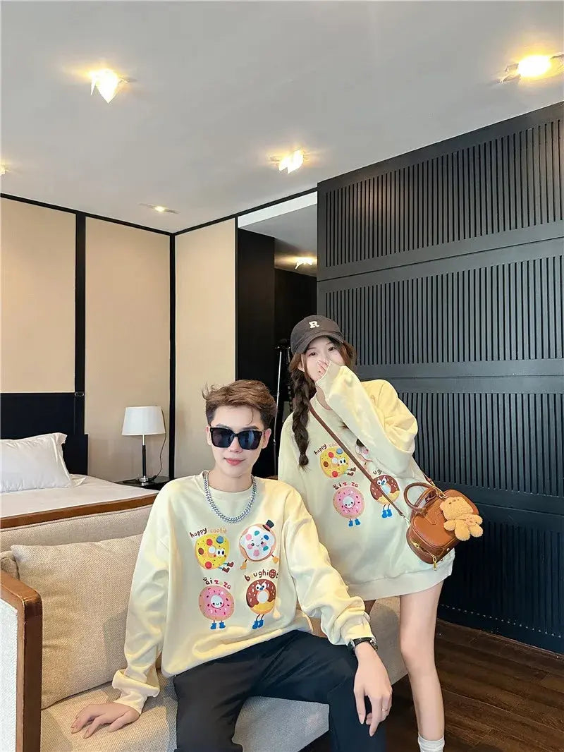 Family Sweatshirts Fashion Father Mother and Children Tops Korean Mom Dad and Daughter Son Matching Clothes Baby Toddler Romper Mein Shop