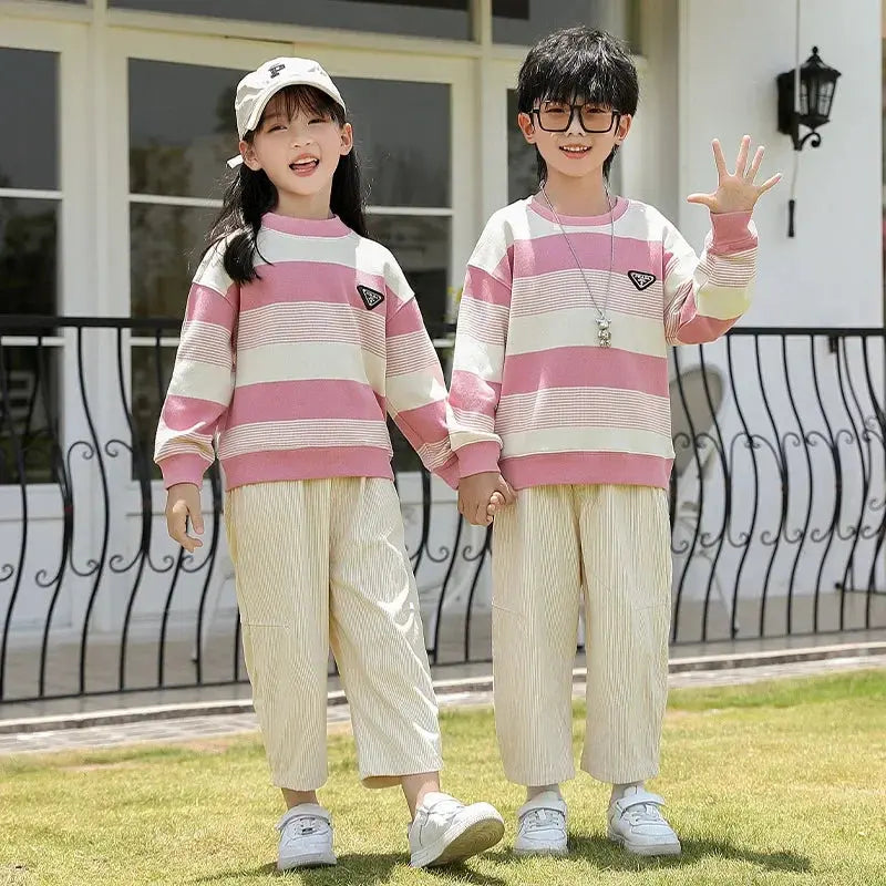 Family Couple Sweatshirts Matching Set Fashion Autumn Father Mother and Son Daughter Clothes Korean Parents and Children Outfits