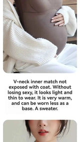 Neue Mode Schwangere Damen Weste Warmes Top für Herbst und Winter, kein BH nötig, Stilltop für werdende Mütter