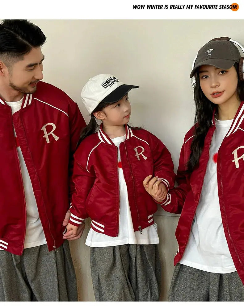 Winter Family Warm Coat Fashion Parent-child Matching Clothes Mom Dad Baby Clothing Korean Father Mother Son Daughter Thick Coat - Mein Shop