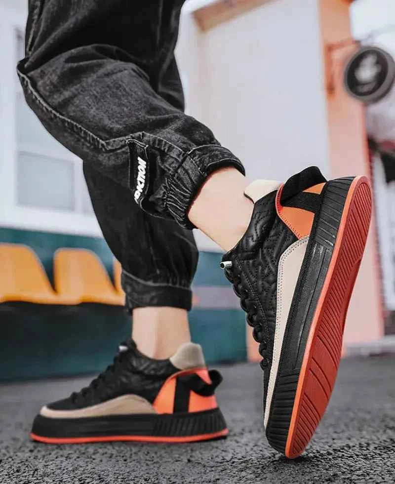 Men Sneakers Fashion Trend Luxury Brand Casual Flat Shoes Vulcanize Shoe Male Outdoors Non-slip wear-resistant Hiking Shoes 2023