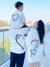 2025 new style parent-child outfits, summer T-shirts for a family of three or four, family sets, short-sleeved T-shirt tops - Mein Shop