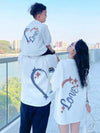 2025 new style parent-child outfits, summer T-shirts for a family of three or four, family sets, short-sleeved T-shirt tops - Mein Shop