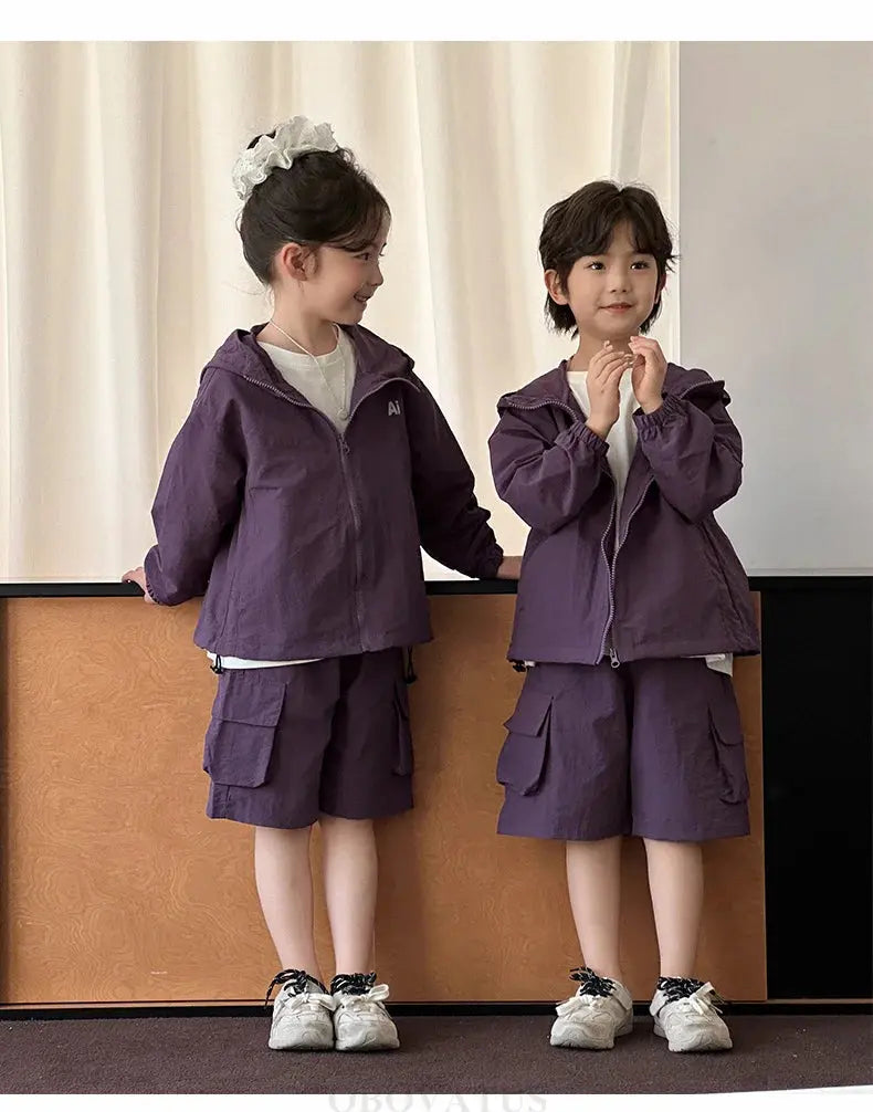 Family Matching Clothes Sets Men Women Baby Coat Shorts Suit Couples Kids Family Look Clothing Parent-Child Matching Costume - Mein Shop