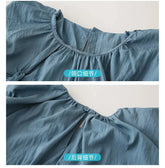 Family Matching Clothes for Brother Sister Mom Daughter Blue Dress Dad Son Clothing Korean Children Two Piece Set Couples Outfit Mein Shop