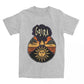 Men T-Shirt Gojiras Music Heavy Metal T-Shirts Hip Hop Humor Beach Tee Shirt Y2K Basic Custom Logo Cotton Tops Gift Idea