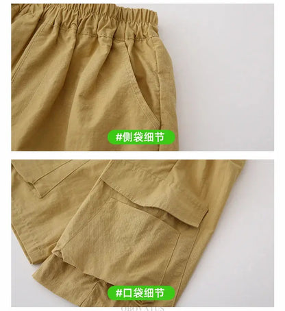 Summer Vacation Wear Father Mother Kids Family Clothing Sets Tshirt Shorts 2PCS Family Look Outfits Couple Child Costume Suit - Mein Shop