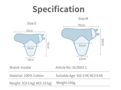 INSULAR New Summer Thick Swaddle 100% Cotton Newborn Infant Bags Wrapping Baby Sleep Sack Diaper Cocoon For Newborns Bags 1pc - Mein Shop