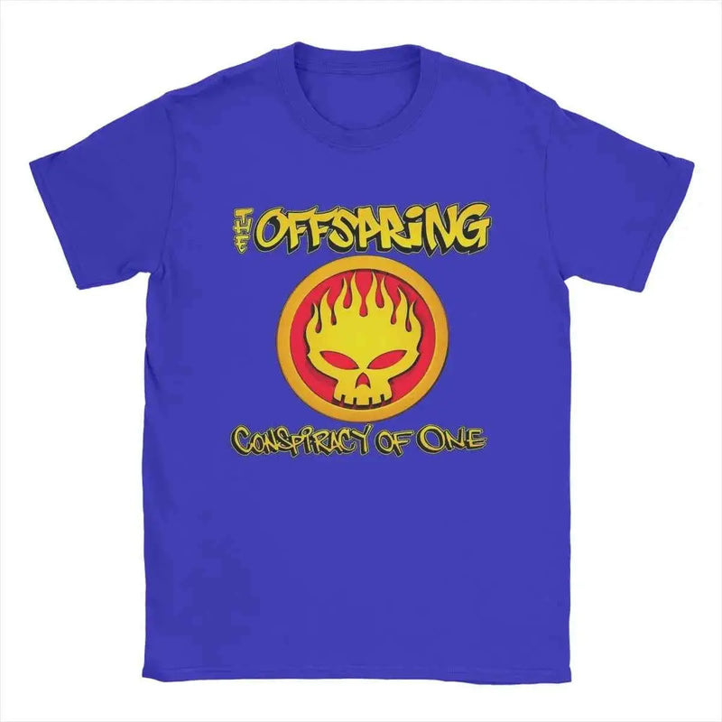 Men's T-Shirts The Offspring Novelty Pure Cotton Tee Shirt Short Sleeve T Shirts Crewneck Clothing Printing