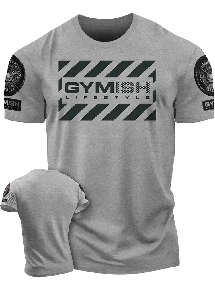 3D printed men's short sleeved T-shirt for comprehensive exercise, fun and fitness Hardcore new handsome and trendy short sleeve - Mein Shop