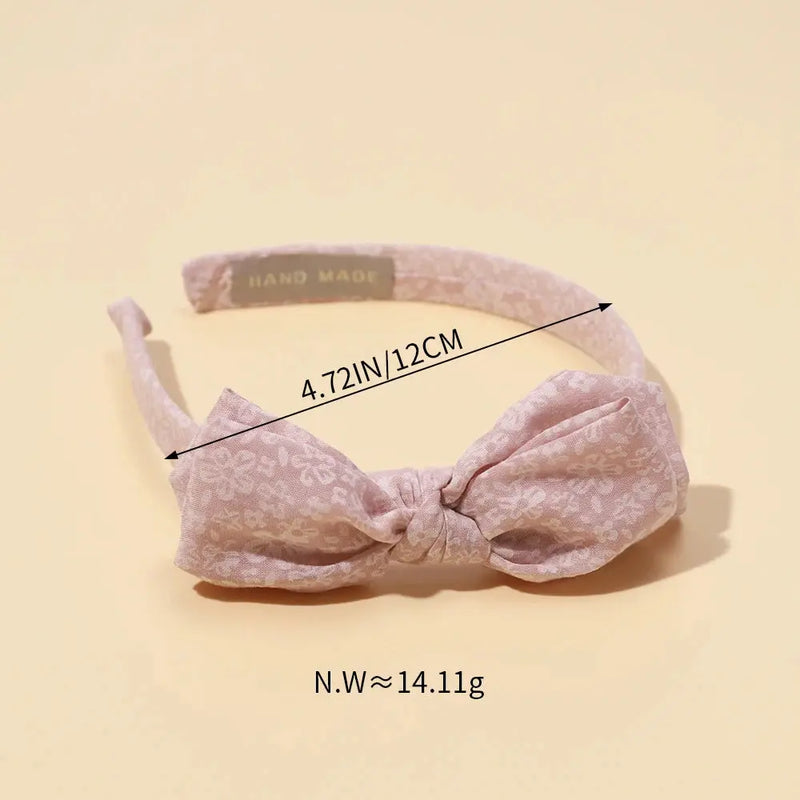 Baby Accessories For Newborn Toddler Kids Baby Girl Boy Hairband Cotton Hair Hoop Exquisite Printed Large Bow Hair Accessories - Mein Shop