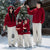 Funny Family Red Hoodies Ear Winter Warm Parent-child Clothes Dad Mom Daughter Son Matching Thick Hooded Sweatshirts Pants Sets