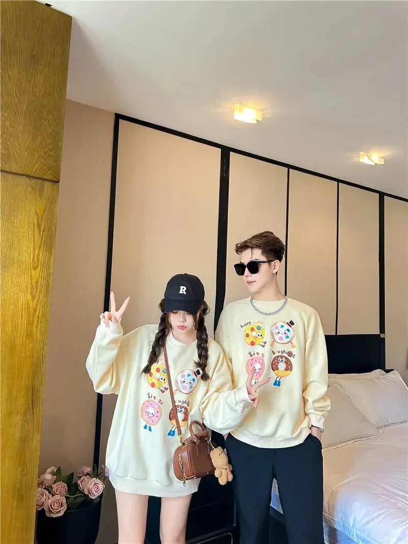 Family Sweatshirts Fashion Father Mother and Children Tops Korean Mom Dad and Daughter Son Matching Clothes Baby Toddler Romper Mein Shop