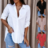 Women Blouse White Shirt Button-down Top Camisas Tendencia Chemisier Femme Camisa Feminina Social Elegante 한국 여성 옷 Women&