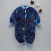 Newborn Baby Spring Winter Clothes Infant Jacket for Girls Jumpsuit for Boys Soft Flannel Bebe Romper Baby Clothes 0-18 Month - Mein Shop