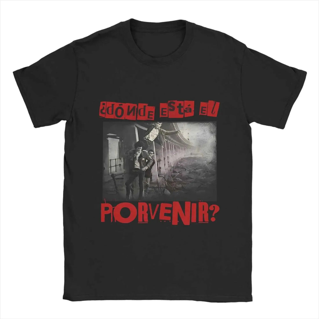 Men Eskorbuto Maldito T Shirts   Retro   Pure Cotton Clothes Vintage Short Sleeve O Neck Tee Shirt Gift Idea T-Shirts