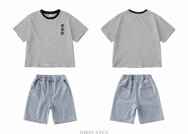 Family Vacation 2025 Summer Tshirt Shorts Clothing Set Family Matching Outfit Holiday Party Clothes Wear Couple Child Costume