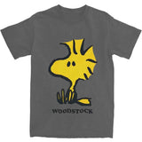 Men Women T Shirt Woodstock Cartoon T-Shirts Trendy Cool Summer Tees Funny Custom Logo 100 Cotton Clothing Gift Idea