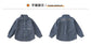 Family Cotton Denim Shirts Parent-child Fashion Clothes Mother and Daughter Jacket Korean Father and Son Same Stripe Coat Tops - Mein Shop
