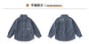 Family Cotton Denim Shirts Parent-child Fashion Clothes Mother and Daughter Jacket Korean Father and Son Same Stripe Coat Tops - Mein Shop
