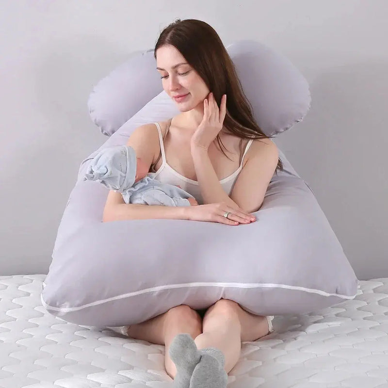 Maternity Pillow Case Pure Cotton Cover U-Type for Pregnancy Women - Mein Shop