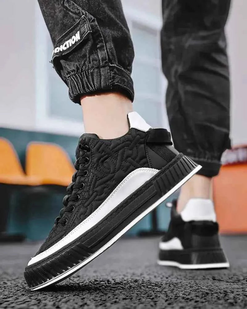 Men Sneakers Fashion Trend Luxury Brand Casual Flat Shoes Vulcanize Shoe Male Outdoors Non-slip wear-resistant Hiking Shoes 2023