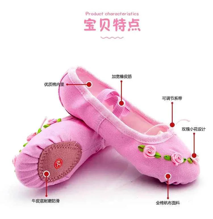 shoes woman 2024 trend Ballet flats Line dance shoes comfortable Ballet core Ballerinas shoes for dancing child girl adult shoe