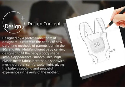 Baby Carrier Backpack 3 in 1 Things for Babies Accessories Kangaroo Accessories Sling Stuff Children's Newborn Infant Ergonomic - Mein Shop