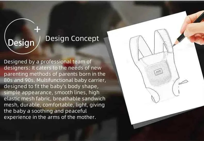 Baby Carrier Backpack 3 in 1 Things for Babies Accessories Kangaroo Accessories Sling Stuff Children's Newborn Infant Ergonomic