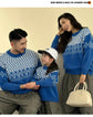Knit Sweaters for The Whole Family Knitwear Winter Father Mother and Daughter Son Children Boy Girl Knitted Long Sleeve Pullover - Mein Shop