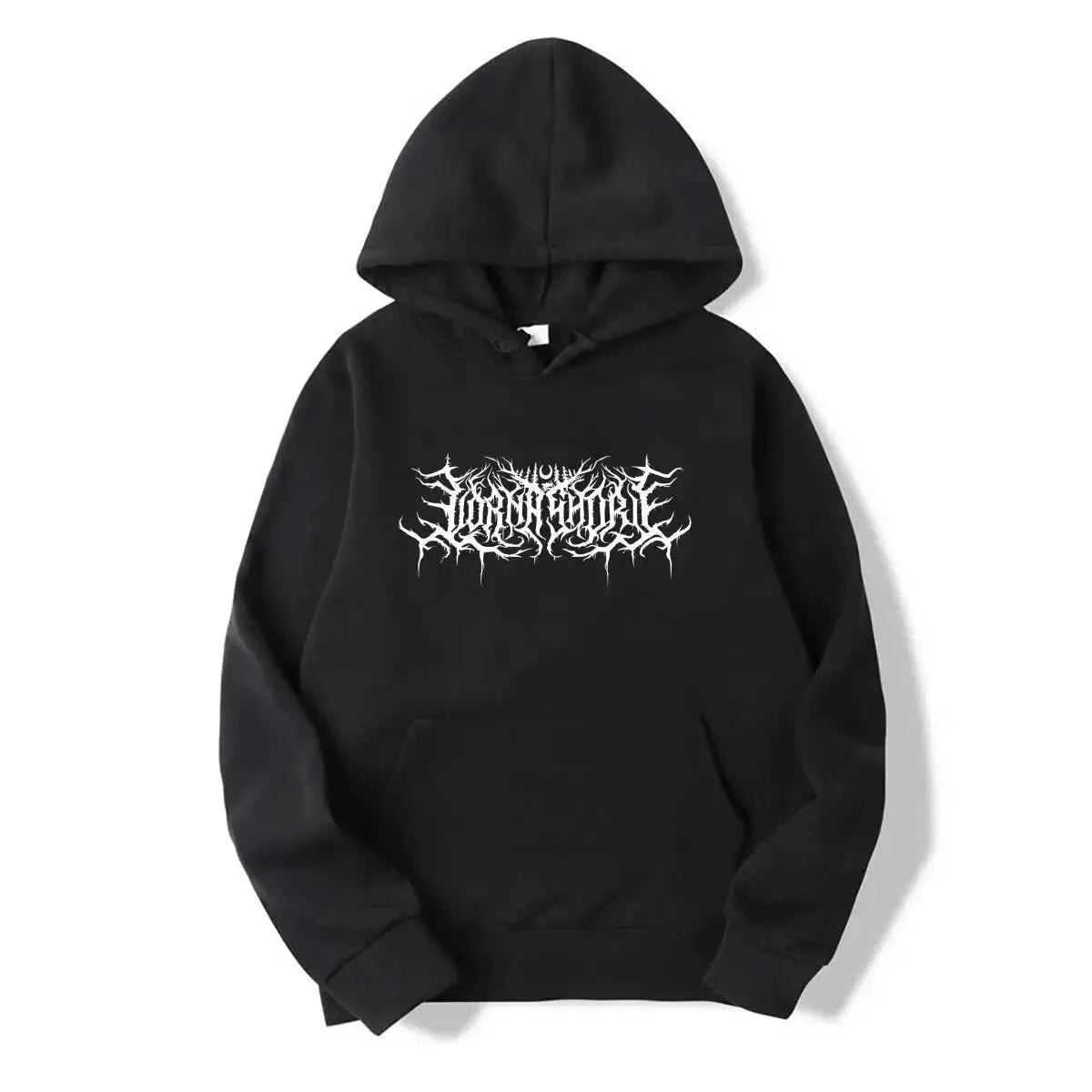 Hoodie Men Graphic Print Hoodies American Retro Personality Streetwear Casual Hooded Sweatshirt Men&