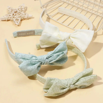 Baby Accessories For Newborn Toddler Kids Baby Girl Boy Hairband Cotton Hair Hoop Exquisite Printed Large Bow Hair Accessories - Mein Shop
