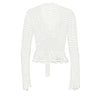 Women's T-shirt New Autumn Club Party Sexy Lace Tees Streetwear Fashion Long Sleeves T-shirt Lady Versatile Casual Slim Clothing - Mein Shop