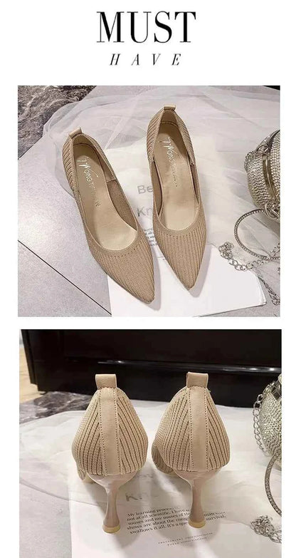 Comemore Comfortable Stilettos Dress Women&