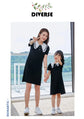 Coordinated Outfits for Family Matching Clothes Mother and Daughter Black Dress Father and Son Kid Shirt Outfits Dad Child Sets - Mein Shop