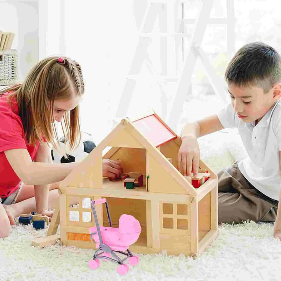 Children's Toy Trolley Toys for Babies Baby Accessories 3 Year Old Small Stroller 1 Girls Mini Dolls - Mein Shop