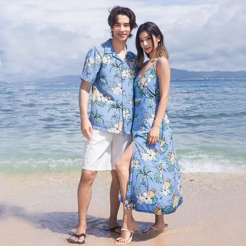 Beach Ware Clothes for Family Vacation 2025 Dad and Son Matching Shirts Oufits Sea Mom Daughter Equal Dresses Women Sexy Dress Mein Shop