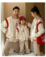 Winter Jacket for The Whole Family Warm Thick Coat Fashion Korean Father Mother and Daughter Son Children Long Sleeve Outerwear