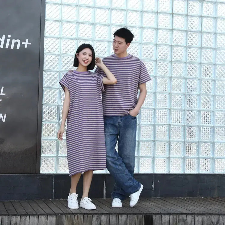 Family Look Clothes Mom and Daughter Same Dress Dad Short Sleeve T Shirts Mother and Son Kids Clothing Children Two Piece Outfit - Mein Shop