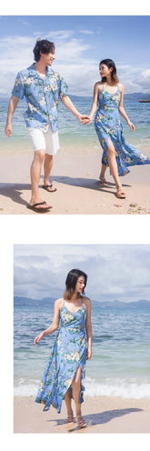 Beach Ware Clothes for Family Vacation 2025 Dad and Son Matching Shirts Oufits Sea Mom Daughter Equal Dresses Women Sexy Dress Mein Shop