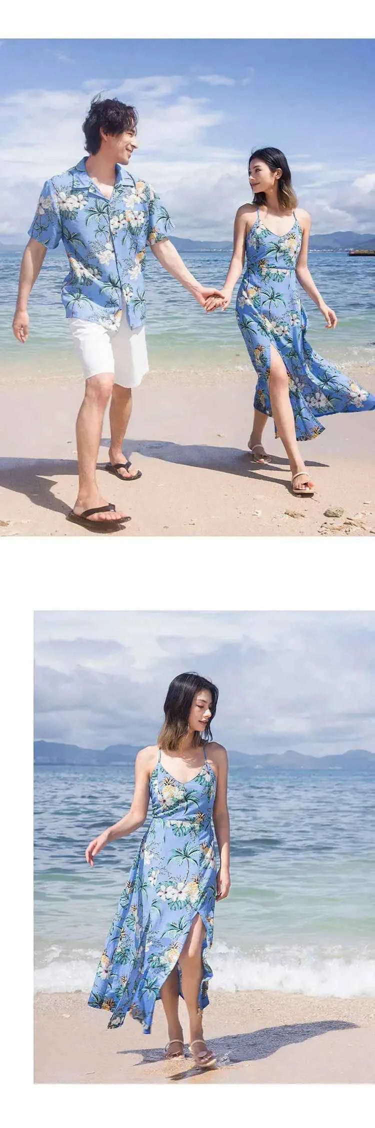 Beach Ware Clothes for Family Vacation 2025 Dad and Son Matching Shirts Oufits Sea Mom Daughter Equal Dresses Women Sexy Dress