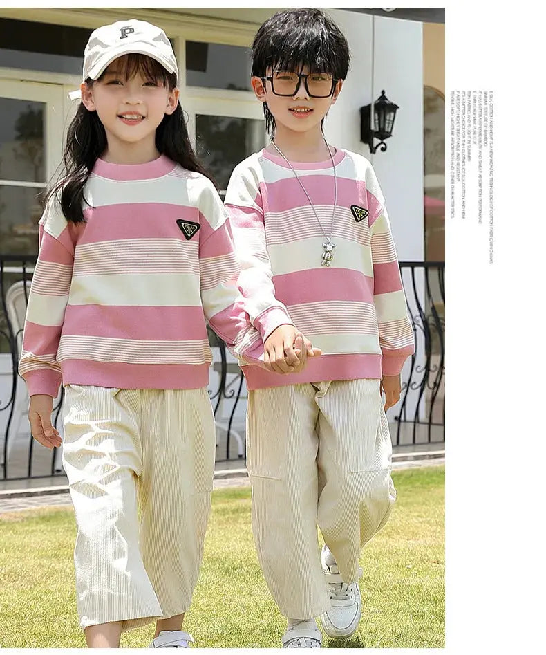 Family Couple Sweatshirts Matching Set Fashion Autumn Father Mother and Son Daughter Clothes Korean Parents and Children Outfits - Mein Shop