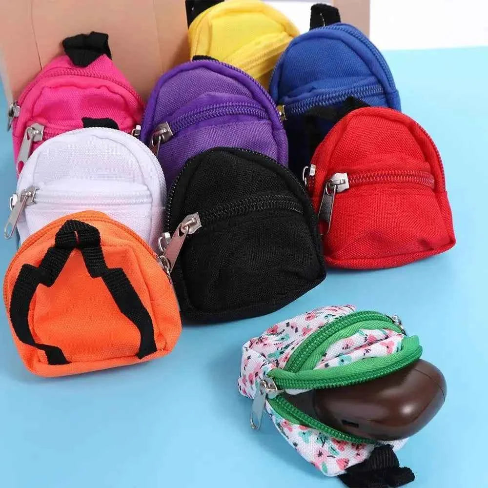Gifts Dolls Accessories 1/6 BJD Rucksack With Zipper Kids Gifts BJD Doll Schoolbag Doll Backpack Doll Bag Miniature Doll Bag