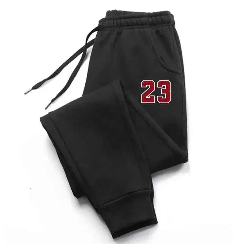 Herren Sportpants, bedruckte Sporthose, warme Laufhose, Herren Outdoorhose, gerade geschnittene Hose, neu für Herbst und Winter