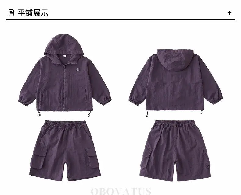 Family Matching Clothes Sets Men Women Baby Coat Shorts Suit Couples Kids Family Look Clothing Parent-Child Matching Costume - Mein Shop