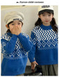 Knit Sweaters for The Whole Family Knitwear Winter Father Mother and Daughter Son Children Boy Girl Knitted Long Sleeve Pullover - Mein Shop